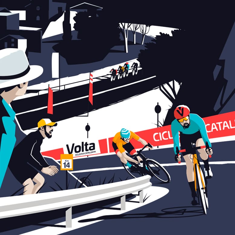 Illustration of Volta Ciclista Catalana / Continental - El Chico Llama