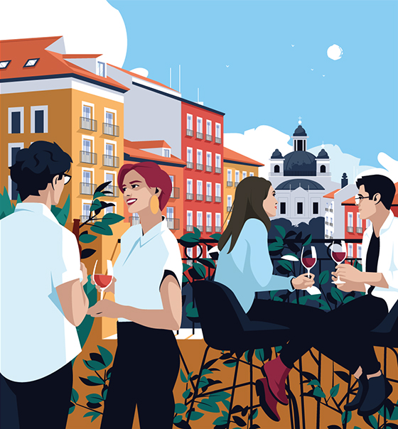 Illustration for Madrid Destino Magazine - Ed. July and August 2022