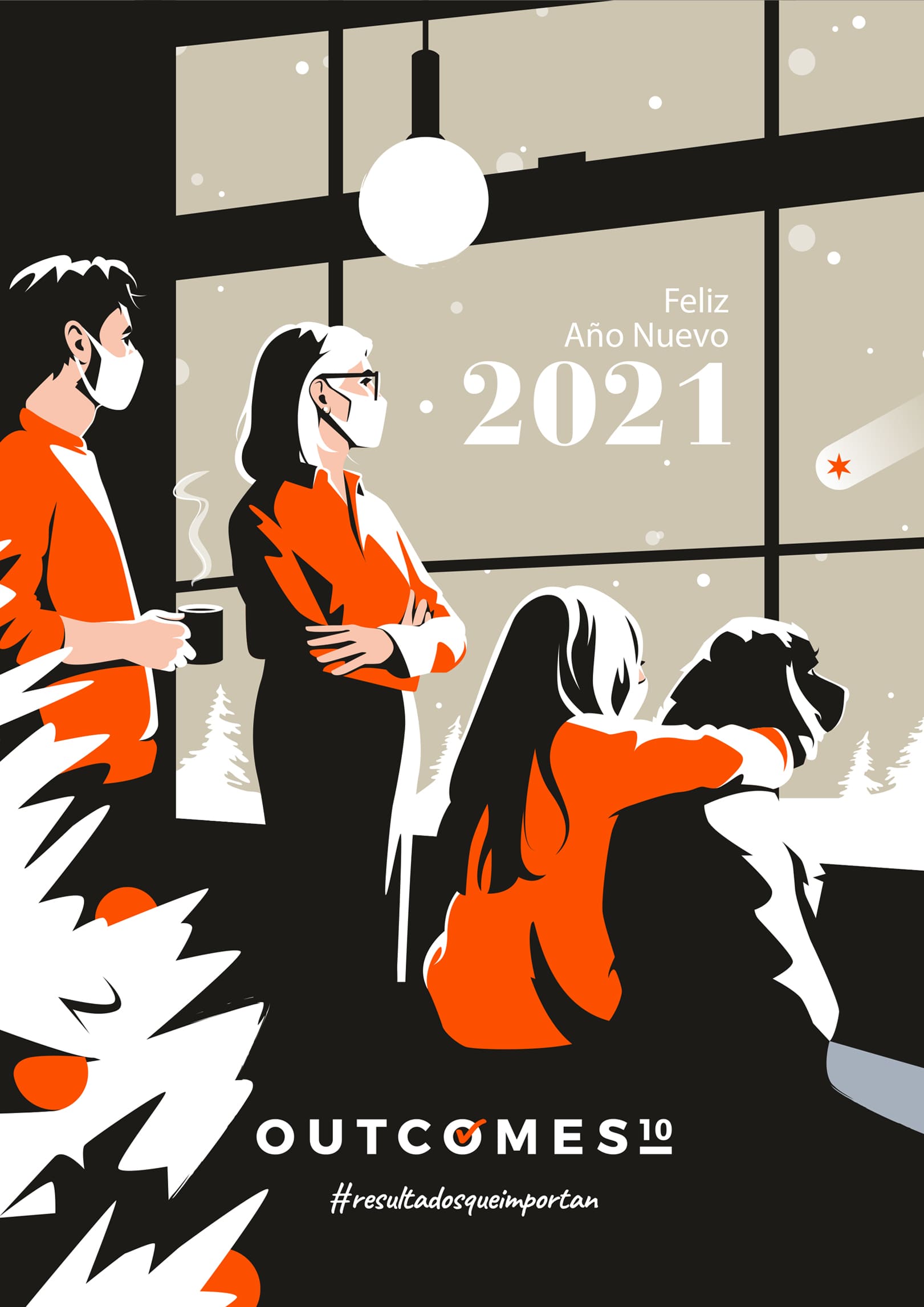 Christmas Digital Card for Outcomes'10 2020
